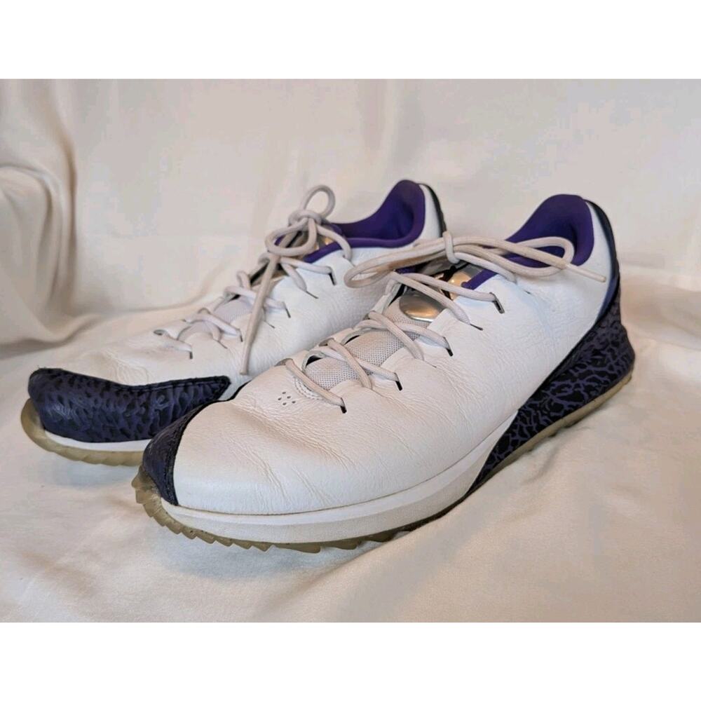 Nike Air Jordan ADG 'Dark Concord' AR7995-101 Golf Shoes Men's 11.5 White Purple - Picture 1 of 11